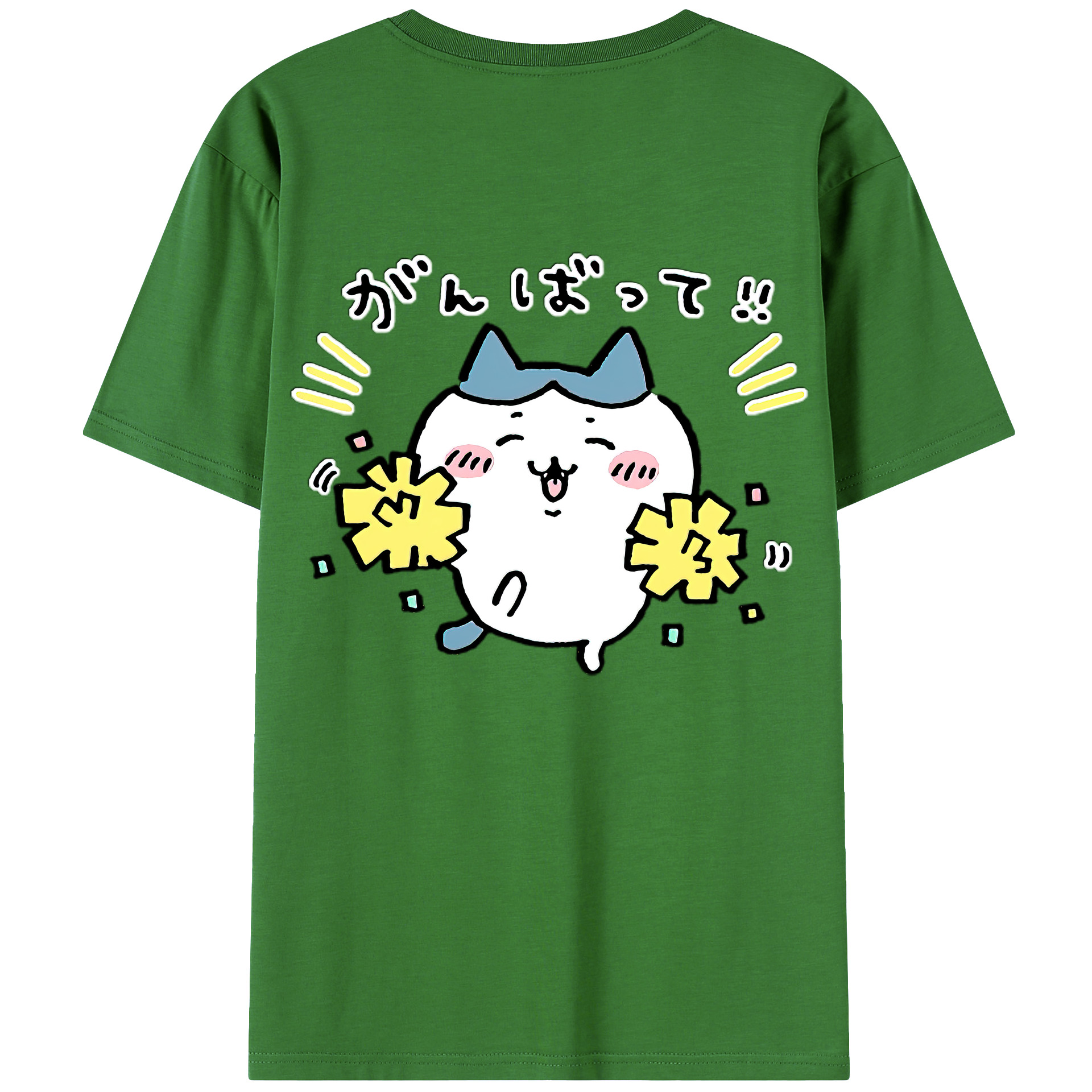 （画像用） ちいかわ ハチワレ Chii-kawa hachiware レディース半袖Tシャツ(バックプリント)